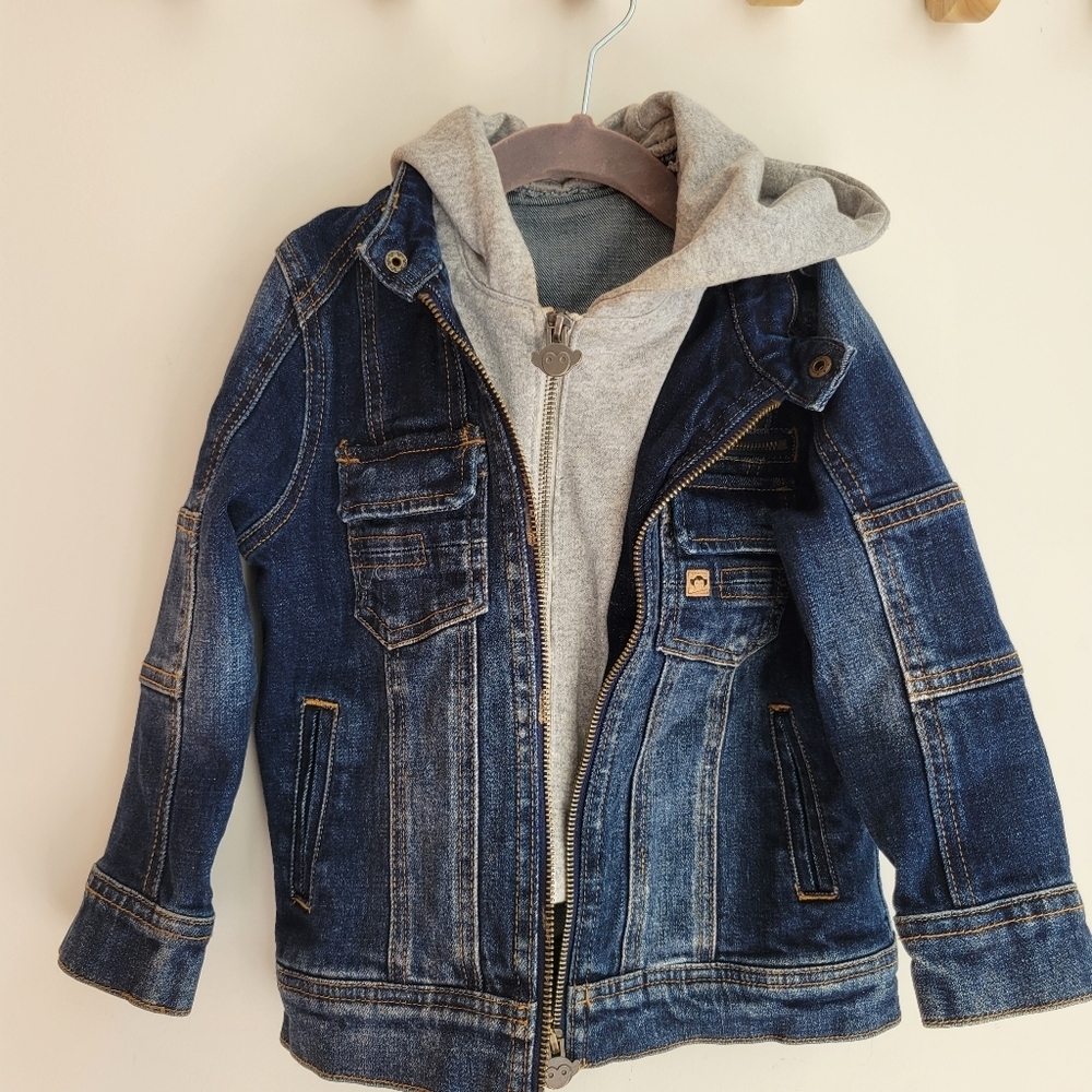 Appaman Jean jacket with hood 3/4 years